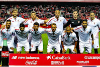 SEVILLA C. F. - Sevilla, España - Temporada 2015-16 - Llorente, Carriço, N'Zonzi, Sergio Rico y Rami; Reyes, Banega, Cristóforo, Krohn Dehli, Mariano y Tremoulinas - SEVILLA F. C. 1 (Fernando Llorente) S. D. EIBAR 0 - 02/03/2016 - Liga de 1ª División, jornada 27 - Sevilla, estadio Ramón Sánchez Pizjuán