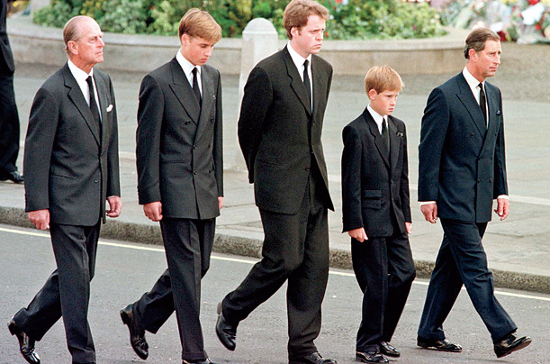 princess diana funeral. princess diana funeral photos.