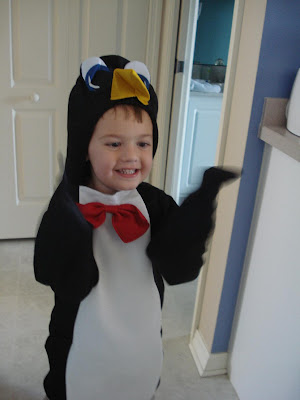After one evening of wearing the penguin costume, Carson has decided that he 