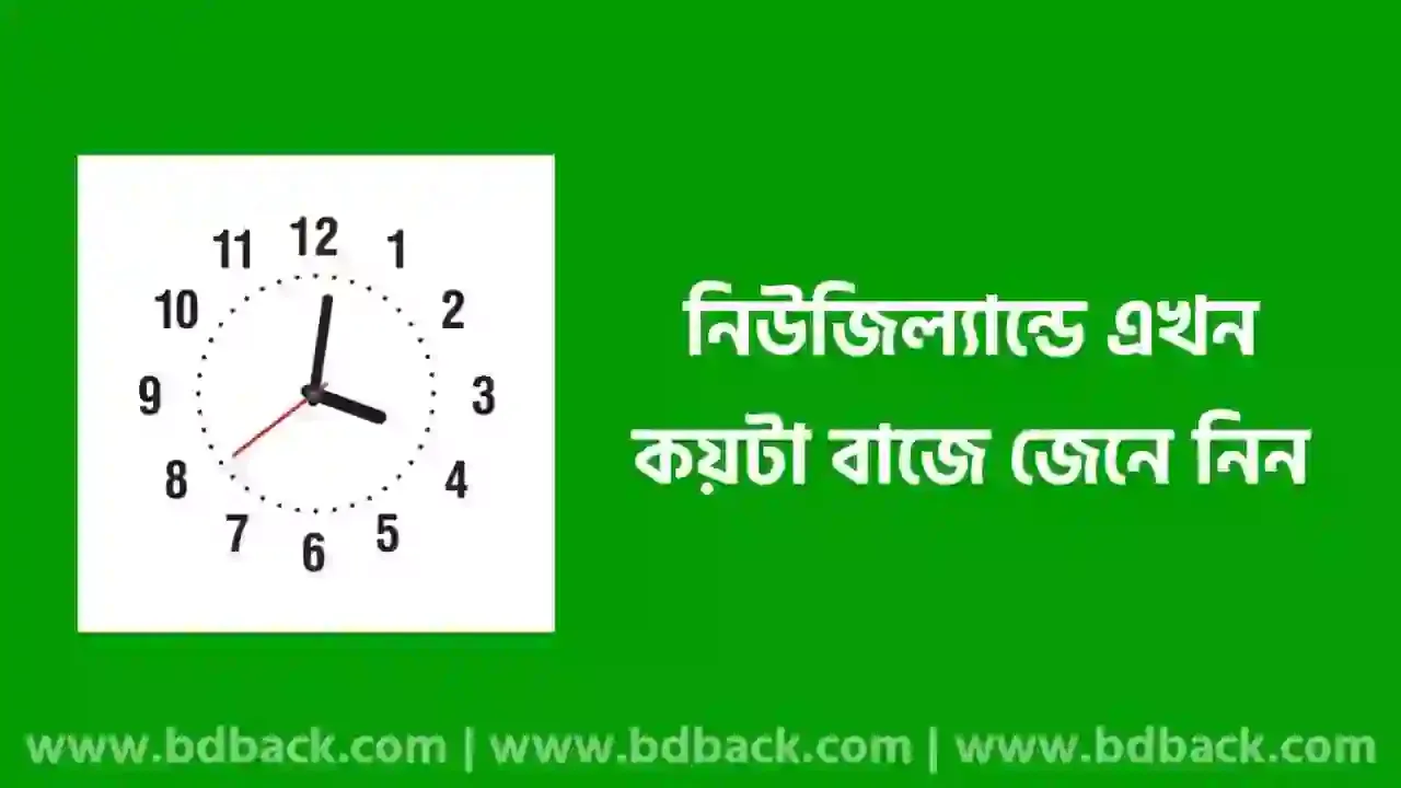 নিউজিল্যান্ডে এখন কয়টা বাজে জেনে নিন