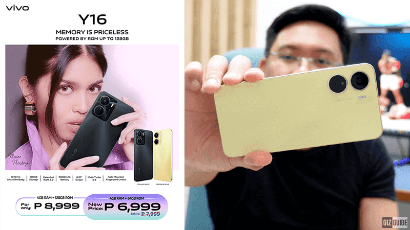 Deal: vivo Y16 4GB/64GB is now more affordable than ever, down to PHP 6,999! (march 17 embargo)