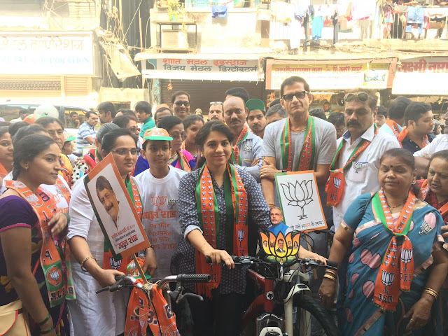 Shaina NC and Atul Shah Kickstarts BJP’s South Mumbai’s Municipal Election Campaign an Environment Friendly Campaign 