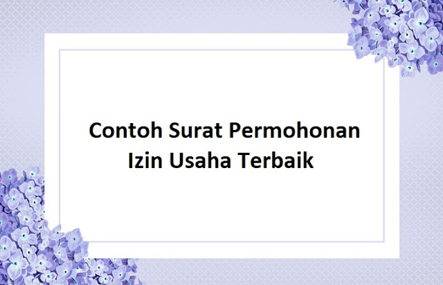 surat permohonan izin usaha