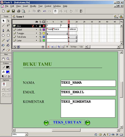 Cara Membuat Buku Tamu dengan Flash