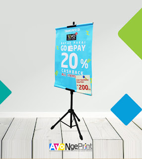 Cetak Standing Tripod Banner Termurah di Bogor Barat, Bogor