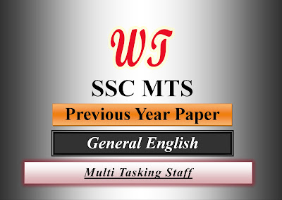 SSC MTS English Previous Year Questions PDF