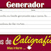 Generador de Hojas de Caligrafía en formato PDF