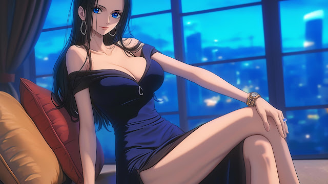 Nico Robin mặc váy ngủ trong phòng siêu xinh 5