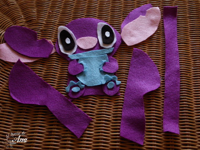 Lapicera de fieltro con el personaje de Stich