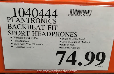 Deal for Plantronics BackBeat FIT Wireless Headphones at Costco