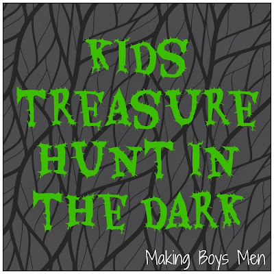 Kids treasure hunt in the dark