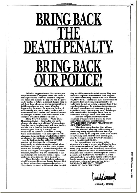 Trump Central Park Five