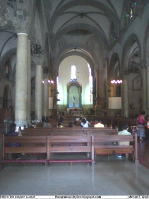 Inside Manila Cathedral.