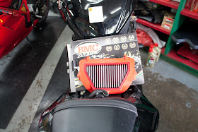 BMC air filter outside of its box