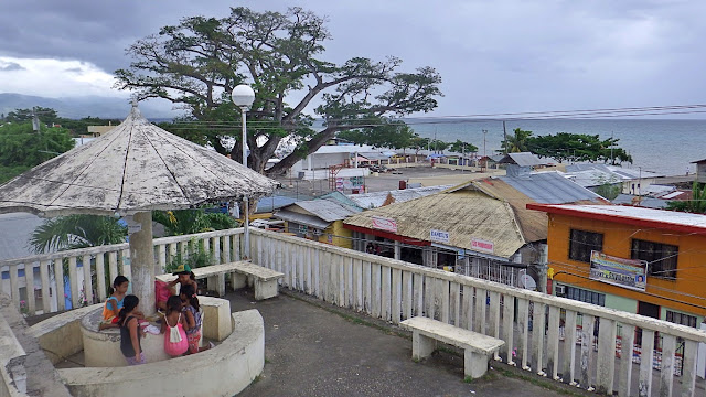 view of the town's central district and the Camotes Sea in Merida Leyte