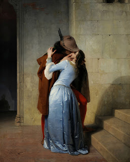 l bacio. Episodio della giovinezza. Costumi del secolo XIV, meglio noto come Il bacio, è un dipinto a olio su tela (112×88 cm) del pittore italiano Francesco Hayez, realizzato nel 1859 e conservato alla Pinacoteca di Brera.