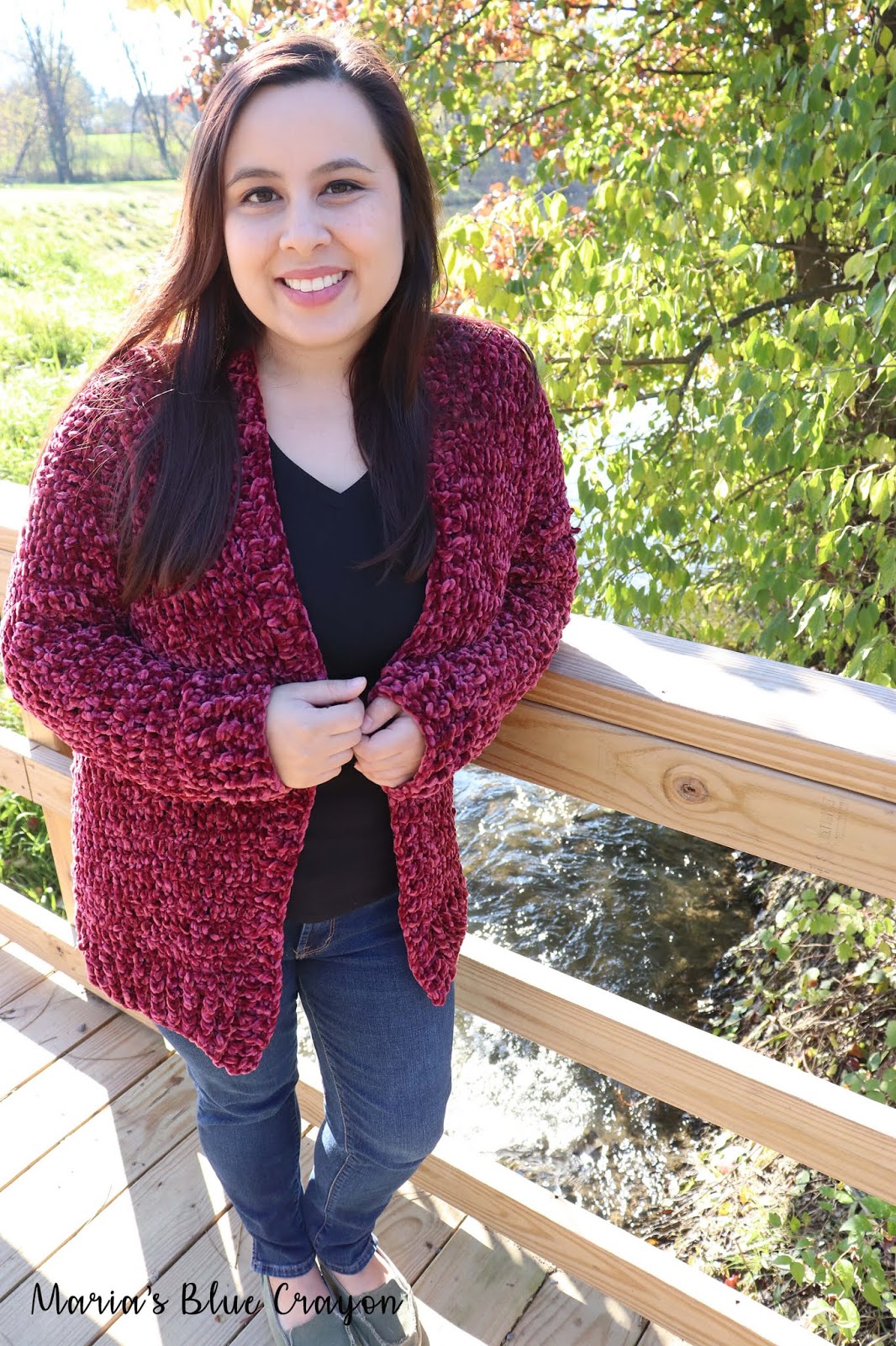 Crochet Velvet Cardigan Sweater Free Pattern Maria S