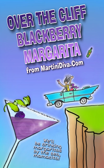 Over the Cliff Blackberry Margarita Cocktail Recipe