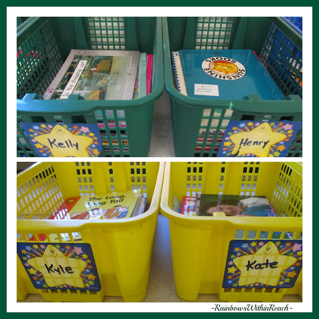 photo of: Classroom Bins for Individual Students (Organization in the Classroom) 