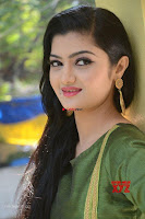Akshitha cute beauty in Green Salwar at Satya Gang Movie Audio Success meet ~  Exclusive Galleries 014.jpg
