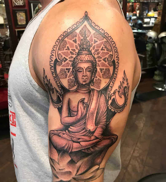 Tatuagens de Buddha: 30 ideias masculinas