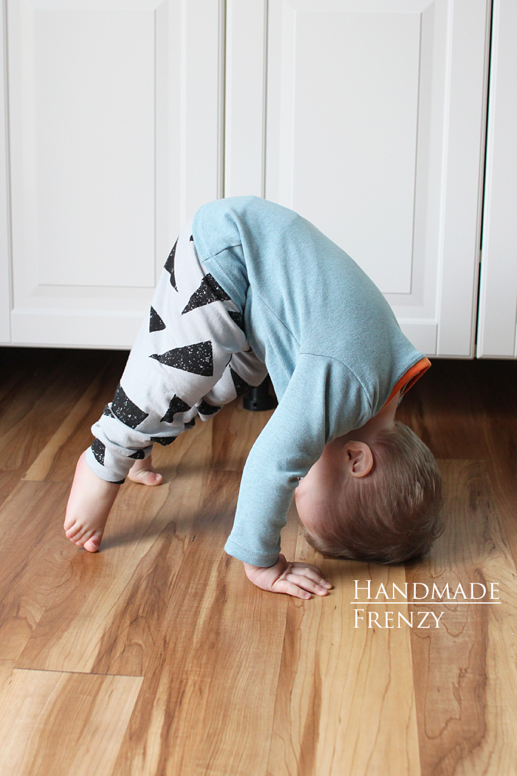 Brindille & Twig Cuff Pants + Titchy Threads Rowan Tee // Sewing For Boys