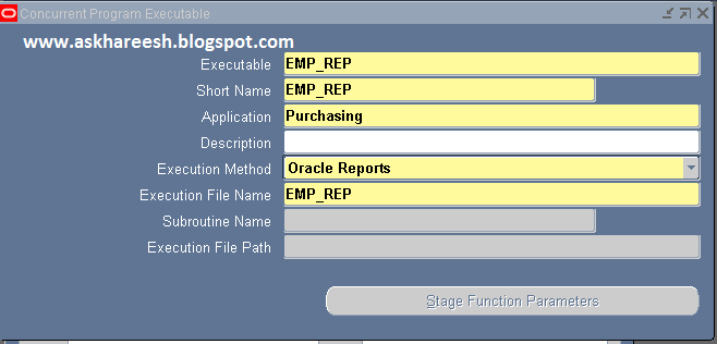 Report Registration in Oracle Apps, askhareesh blog for Oracle Apps