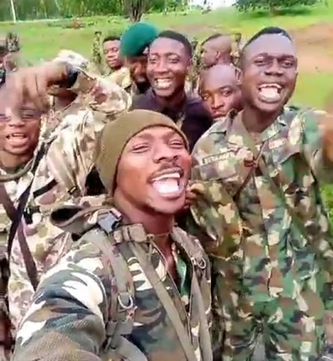 Soldiers sing anti-boko haram song in heart warming video (video)