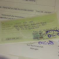 Bill of Payment for Customer