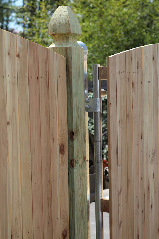 wooden fence gate design