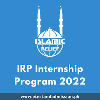 Islamic Relief Pakistan IRP Internship Program 2022