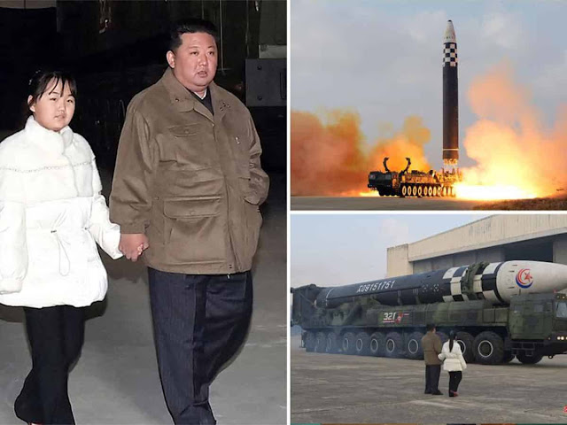 Kim Jong Un and daughter oversee North Korea's ICBM launch