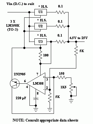 LM350 10A Variable Regulator Power Supply