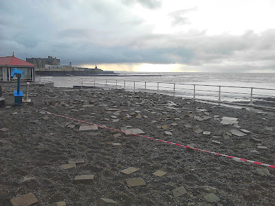 Grammazzle ciclogénesis Seafront Aberystwyth Gales Wales UK