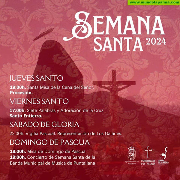 Programa de Semana Santa 2024 en Puntallana