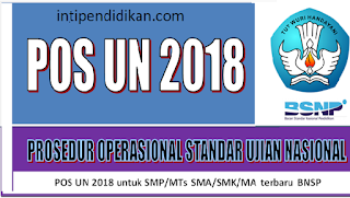  Sebentar lagi seluruh sekolah di Indonesia akan melaksanakan UN atau Ujian Nasional INI DIA POS UN 2018 PDF