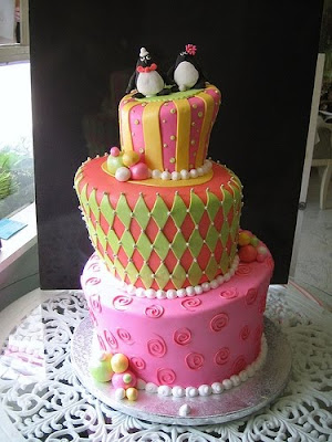 cute penguin cake