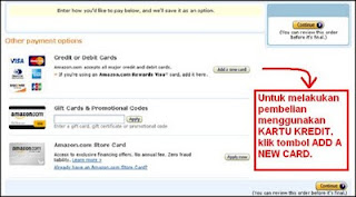 cara belanja di amazon dengan kartu kridit