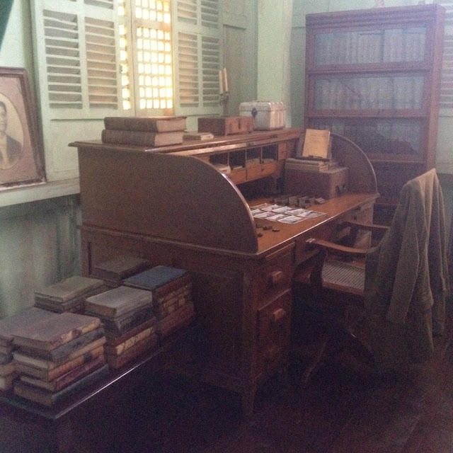 Old books at the Don Bernardino Jalandoni Ancestral House and Museum