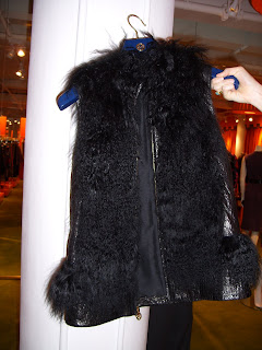 tory burch furry vest