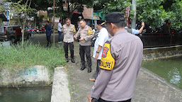 Lebaran, Kolam Renang Telogosewu Pandaan Dikunjungi Kapolres