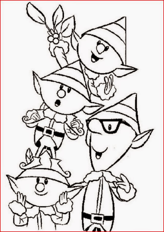 The Holiday Site: Christmas Elf Coloring Pages