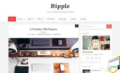 Ripple Blogger Template | Download Free Ripple Blogger Template