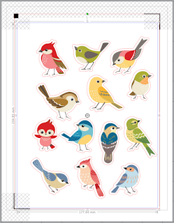 Print & Cut Sticker Sheets Tutorial - by Janet Packer, https://craftingquine.blogspot.co.uk Crafting Quine for Graphtec - Silhouette UK