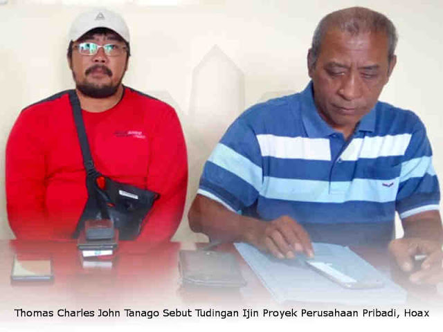 Thomas Charles John Tanago Sebut Tudingan Ijin Proyek Perusahaan Pribadi, Hoax