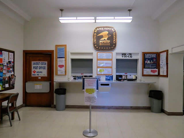 University Station post office in Altgeld Hall, Urbana, IL