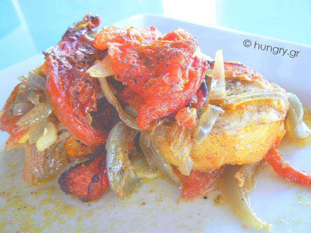 Oven Baked Fish with Tomato