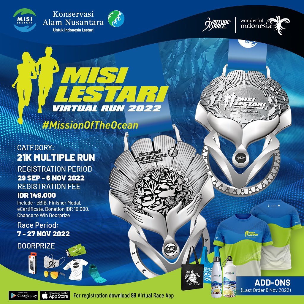 Virtual Run 👟 Misi Lestari #MissionOfTheOcean â€¢ 2022