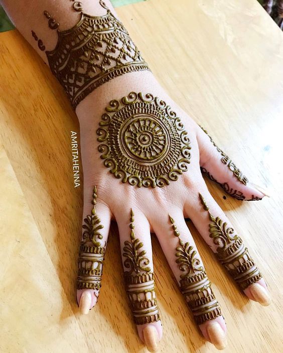 Tikki Mehndi Design 2019 Simple And Easy Tikki Mehndi Design