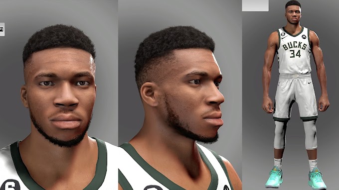 Giannis Antetokounmpo Cyberface by Drian9k | NBA 2K23